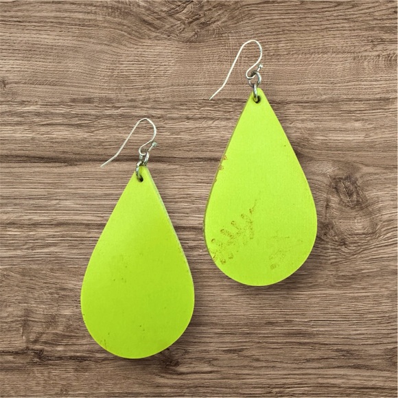 Softball drop earrings - Picture 2 of 2